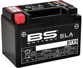BS Battery 300674 BTX9 AGM SLA Batteria per moto, nero