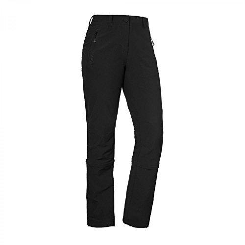 Schöffel Dam byxor Engadin Zip Off byxor Svart (Black) 80