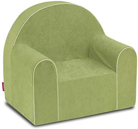 Badum - Poltrona per Bambini da 2 Anni - Poltrona per Bambini - con Rivestimento Sfoderabile, Lavabile - Idea Regalo, Regalo di Compleanno per Bambine, Bambini - Verde