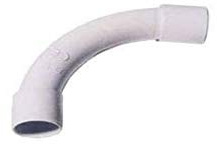 2 PZ. CURVA 90° GOMITO PER TUBO RIGIDO GRIGIO D. 20 x IMPIANTI ELETTRICI