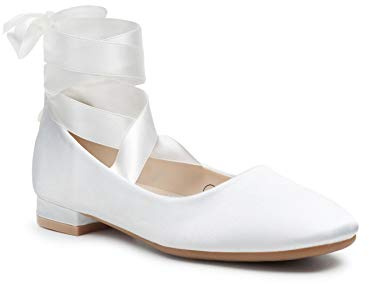 Paisley of London, Dahlia Shoe, Girls Formal Occasion Shoe, Party Shoe, White, 13 UK Child