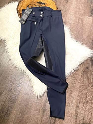 Cavallo Cera Grip Modern Low Reithose Damen dunkelblau Fullgrip, Größe:34