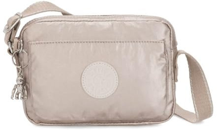 Kipling ABANU Kleine Umhängetasche, Metallic Glow (Silber)