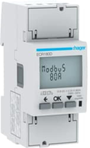 Hager Compteur de Courant Alternatif ECR180D 1 pièce.