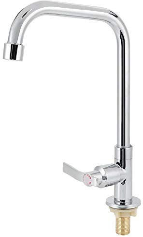 Modern G1/2in Single Handle Kitchen Sink Water Faucet Single Cold Water Tap Home Accessory LQ-3109 Threaded Single Cold Vertical 7-word Sink Mixer