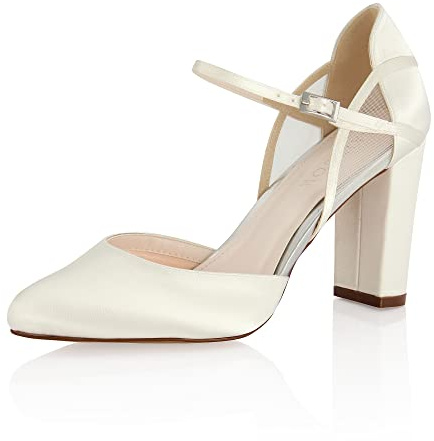 Rainbow Club Brautschuhe Jacki - Damen, Pumps, Ivory Satin