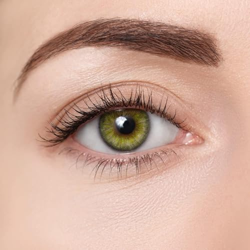SUUM co. Lentes de contacto de color - Lentes de Contacto de Color - Lentillas de Color sin Graduación, Lentes Mensuales de 30 Días - Color Verde - Eyecolors Contact Lenses (Verde)