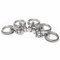 Safetytex Doppel Endfitting mit Ring - Endbeschlag Stahl/ALU - Fitting Zurröse 2500kg Bruchlast - Double Stud Zurrschiene - Airlineschienen Zubehör (4 Stück)