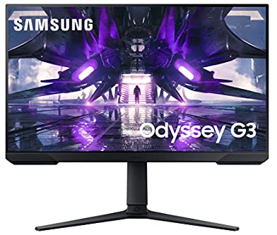 Samsung Ecran PC Odyssey G3 27'' 144Hz, 1ms MPRT , Dalle VA, Résolution FHD 1920 x 1080 , 3 000 : 1 , 250 cd/m²,AMD FreeSync Premium,Eye Saver Mode & Flicker Free, Pied Ajustable, DisplayPort