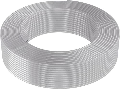 ARKA PVC-Schlauch - 16/22 mm, 100 m, Transparent - Vielseitiger und langlebiger Flexschlauch, ideal für den Einsatz in Aquarien, Teichen sowie im Haushalt und in der Werkstatt