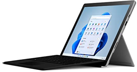 Microsoft - Pacchetto Surface Pro 7+ (Windows 11, Touch Screen 13, 16 GB RAM, 256 GB SSD, Intel Core i5) Laptop platino + tastiera AZERTY Nero