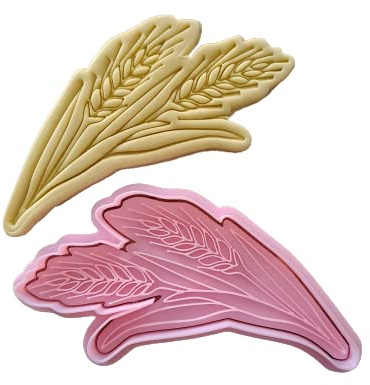 Tagliabiscotti.it - Spighe di Grano - Comunione - Cresima - Cookies Cutter - Formina per realizzare decorazioni per biscotti in pasta di zucchero - 12cm x 6cm x 1,2cm