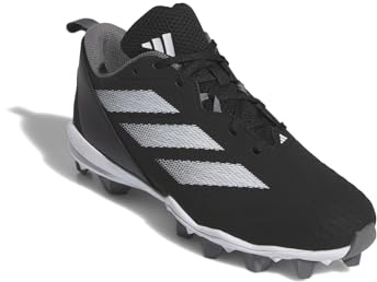 adidas Adizero Instinct Molded Softball, Scarpe da Ginnastica Donna, Nero Bianco Grigio Squadra, 45 1/3 EU