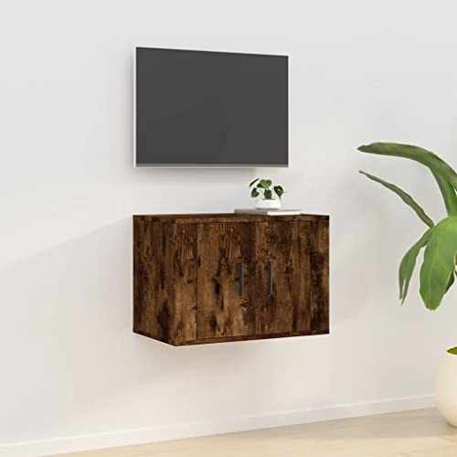 Armoire de rangement moderne pour le salon, la chambre à coucher, etc. - 57 x 34,5 x 40 cm - Chêne fumé