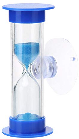 Fiorky Sanduhr, 2 Minuten Zähneputzen, Sanduhr, Timer, Zeitmanagement, Saugnapf, Sanduhren, Desktop-Sanduhr, Heimdekoration for Küche, Büro, Zahnbürsten-Timer, Kinder