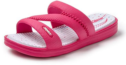 JOMIX Ciabatte Donna Estive Pantofole Gomma Morbide Slippers Comode Leggere da Casa Mare Spiaggia SD9421 Fuxia, 38