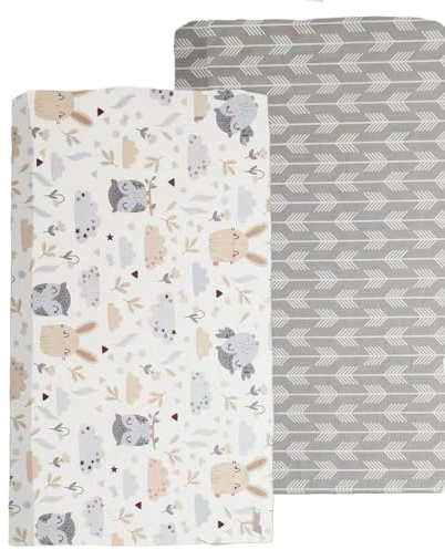 Baby Spannbettlaken Kinder Spannbetttuch 2er Pack, 60 x 120 cm Baby Spannbetttuch für Jungen, Weich Mikrofaser Spannbettlaken für Babybett Kinderbett