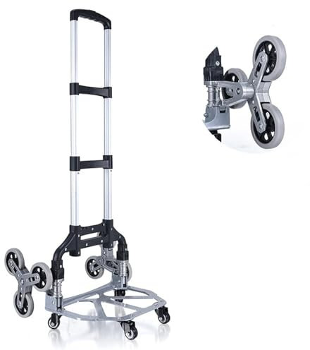 Hmtbet Carrello Portaspesa, 2 en 1 Pieghevole Carrello Spesa & Carrello a Mano, Pieghevole, Grande, con Ruote girevoli Anteriori, Borsa Impermeabile Rimovibile, Telaio in Lega di Alluminio,A4