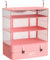 Fancyou Cubi da Appendere per Borse Organizer per Valigie, Armadio Portatile del Tessuto di Nylon Migliorato 44 * 30 * 65cm, Imballaggio di Compressione e Disimballaggio in un Passo (Rosa)