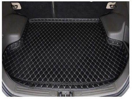 Nonuiny Für Mercedes Für Benz GLC SUV GLB 5-Sitzer Coupé GLA Limousine 2013-2024 Leder-Kofferraummatte Cargo Liner Kofferraum Kofferraumwanne(Black beige,GLB 5seats 2020-2024)