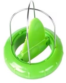 Pelapatate per kiwi, facile da afferrare, in acciaio inox, 2 in 1, per kiwi e kiwi, per kiwi, drago, ecc., grattugie, pelapatate e affettatrici (verde)