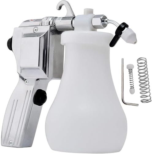 Pistola a spruzzo elettrica per la pulizia dei tessuti, 40 W, con regolazione della pressione, pistola ad alta pressione per rimuovere macchie e schermi tessili