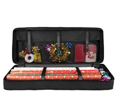 Aufbewahrungstasche Für Geschenkpapier Wasserdichtes 600D Oxford Gewebe-Geschenkpapier Aufbewahrung Organizer, Geschenkpapier Aufbewahrung, Geschenkpapier Aufbewahrung 82x34x13cm