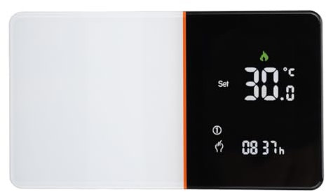Termostato per il Riscaldamento Elettrico, Termostato per il Riscaldamento Elettrico, Termostato per Scaldabagno con Schermo LCD Retroilluminato, Termostato di Controllo Hvac
