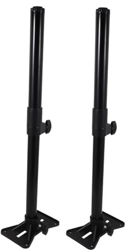 NUOBESTY Lot De 2 Supports Dévier Sous Plan Noirs Robustes Et Réglables En Métal Pour Évier De Cuisine