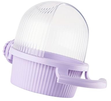 Uqezagpa Large Capacity Parrots Food Dispenser Hanging Bird Feeder Food Container Box with Perch for Budgies