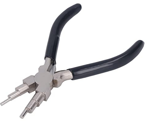 TOPINCN Jewelry Crafts 6 Segment Winding Pliers, Steel Wire Flexion Tool for Rings Manufacturing, for Earrings Processing, High Hardness Material