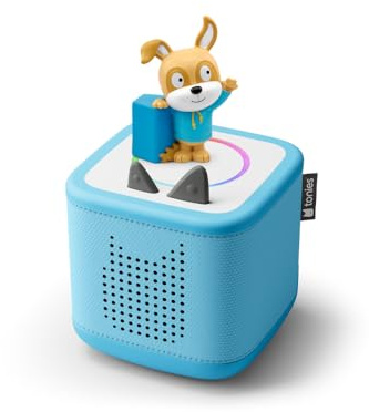 tonies Toniebox 2 Bundle Incl. 1 Lalalinos Cosmo - Musik und Abentuer, Himmelblau, Audioplayer für Hörbücher, Lieder, Einschlafen und Tonieplay für Kinder