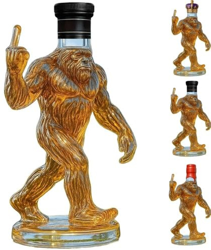 Vaso De Whisky Con Grabado De Pie Grande, Decantador De Vino Único, Botella De Whisky Decorativa Para Alcohol.