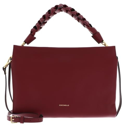 Coccinelle Pelle borsetta borsa a tracolla Boheme Grana Double Hand Bag Ribes/Prune mirtillo