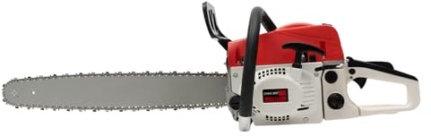 22 56 cm Petrol Chainsaw,52cc Cut Bar Heavy Duty,2-Stroke Easy-Start Pull Start,Double Nuts and Piston Rings,Chain Bar Cover,for Forest Harvesting,Cutting Wood, Pruning Branches