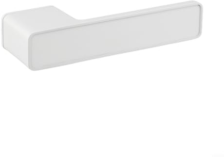 Desiumite Serrure de porte intérieure magnétique silencieuse en alliage de zinc avec design sans clé intégré pour une fermeture silencieuse, poignée et serrure modernes minimalistes (blanc)
