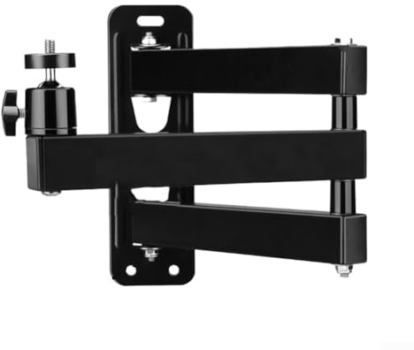 CWOQOCW Multi Device Compatible Foldable Projector Wall Mount Stand with Adjustable Arm, Made of Carbon Steel for Secure Device Support in Classrooms, Studios, and Living Rooms