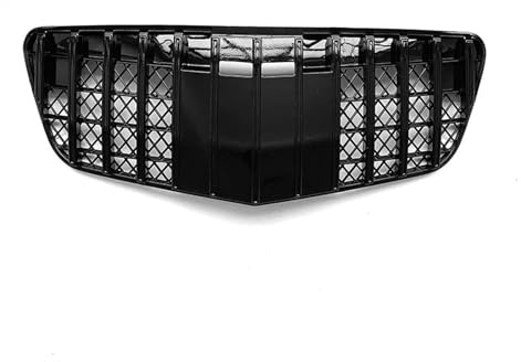 Frontkühlergrill Kühlergrill Vorne Für E-Klasse W211 E200 E240 E320 E500 2007 2008 2009 Fronteinlassgitter Stoßstangengrill Tuning(Black)
