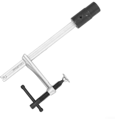 Besttoolifes Morsetti a F in acciaio forgiato a goccia, morsetti a barra leggeri per saldatura, lavorazione del legno e lavorazione dei metalli, con cuscinetti antigraffio e punta anti-distacco (19 mm