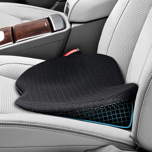 Keilkissen Auto zur Sitzerhöhung & Haltungssupport,Memory Foam Auto Sitzkissen, Ergonomisches Keilkissen für Fahrer, Bürostuhl,Sitzkissen zur Linderung von Steißbein-, Rücken- und Ischiasschmerzen
