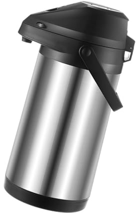 Premium Nonrust Steel Air Pumps Vacuum Flask 1900ml Leak Proof Base Quick Dispensing Hot Water for Indoors Outdoor Portable Large Vacuum Flask for Teas Coffee