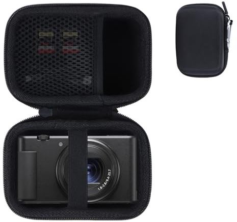 RIYADAone Custodia per Sony ZV-1 / ZV-1F / ZV-1 II Fotocamera digitale | Resistente agli urti, Portatile Viaggio, Tasche a rete interne per accessori, per viaggi, Fotocamera digitale Duro Caso
