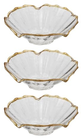 SOLUSTRE 3 Stück Tropfenfänger für Kerzen aus Glas mit Eleganter Blumenform Wiederverwendbar und Einfach zu Reinigen für Hochzeiten und Hotels als Stilvoller Wachsschutz