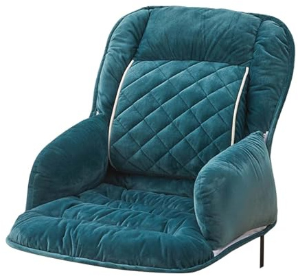 Cojín de asiento con calefacción por USB con soporte lumbar, gran área de calefacción para silla de ruedas, con tres ajustes de calor, calentador profesional para uso diario (verde oscuro, B)