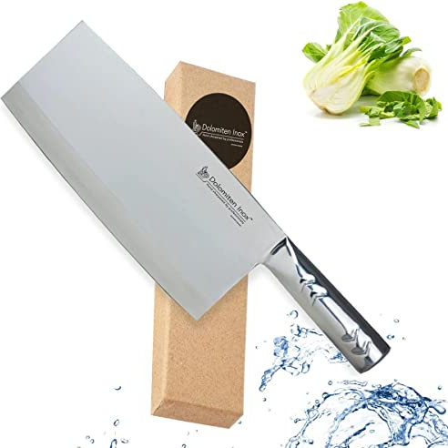 Dolomiten Inox Chinese Chef Knife 8 Deluxe for Asian Cuisine