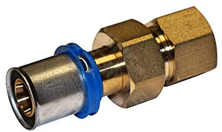 EasyPRESS Pressfitting Verschraubung IG 2-tlg. DVGW für Mehrschichtverbundrohr u. PE-RT (Pressprofil: TH - Kontur) Verschraubung IG 2-tlg. in (20 x 1/2)