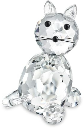 H&D Kristall-Tiere, Sammlerstück, Glas-Katze, Briefbeschwerer, Tischdekoration