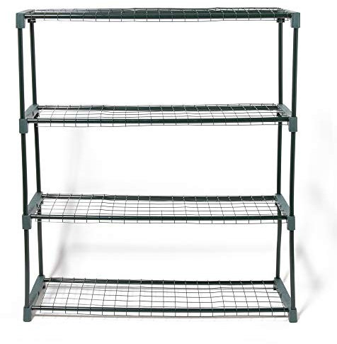 Lacewing 4-Tier Mini Steel Greenhouse Plant Germination Cold Frame Shelf Stand