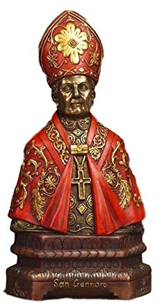 Paben Articoli Religiosi Statua busto San Gennaro cm. 14