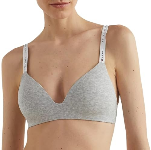 Tommy Hilfiger Soutien-Gorge Triangle Femme Stretch, Gris (Light Grey Heather), XS